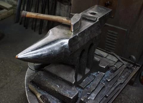 Blacksmith at work Stock Photos