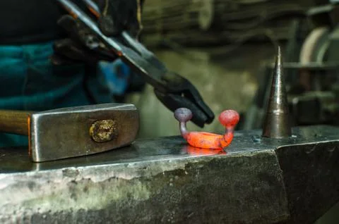 Blacksmith at work Stock Photos