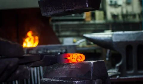 Blacksmith at work Stock Photos