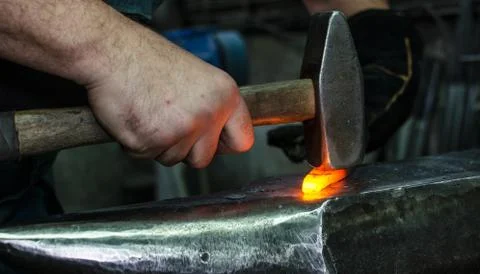 Blacksmith at work Stock Photos