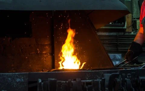 Blacksmith at work Stock Photos