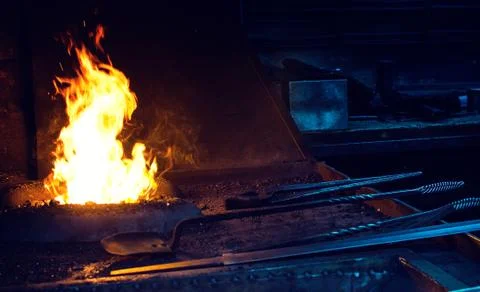 Blacksmith at work Stock Photos