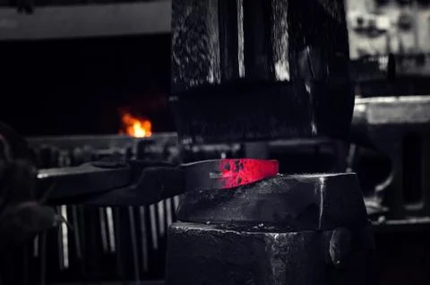 Blacksmith at work Stock Photos