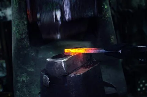 Blacksmith at work Stock Photos