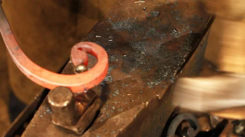 Blacksmith Working 2 Stock Footage 36681784