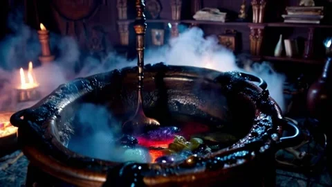 Blacksmith working in a factory, Halloween's day Video stock 286799130