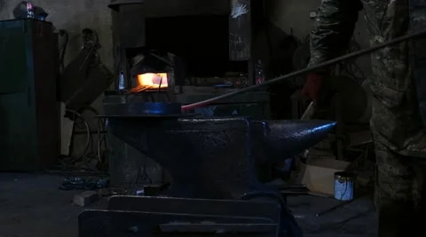 Blacksmith Working 스톡 동영상 58678130