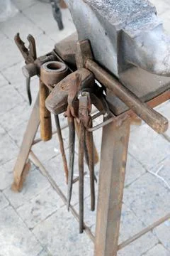Blacksmith working tool Stock Photos