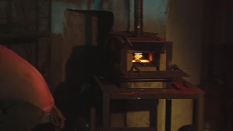 Blacksmith works in smithy 動画素材 78222883