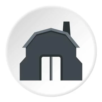 Blacksmith workshop building icon circle Ilustración de archivo