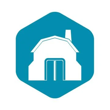 Blacksmith workshop building icon simple Ilustración de archivo