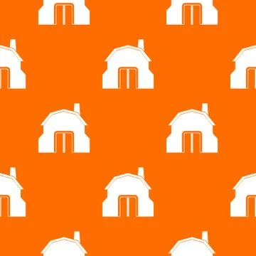 Blacksmith workshop building pattern seamless Stock Illustration