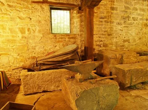 Blacksmith workshop Stock Photos