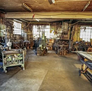 Blacksmith workshop Stock Photos