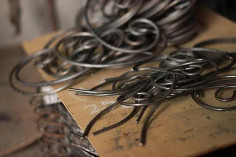 Blacksmith workspace Stock Photos