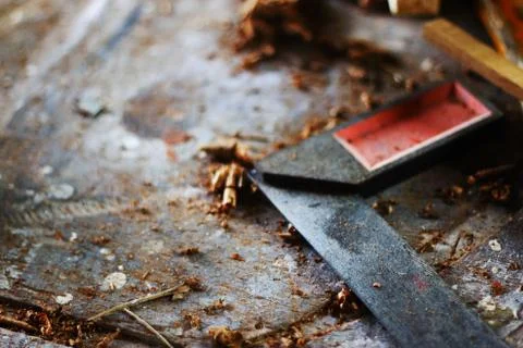 Blacksmith workspace Stock Photos