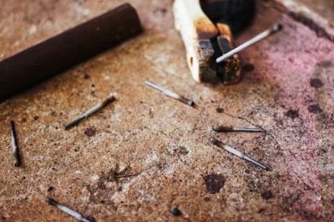 Blacksmith workspace Stock Photos