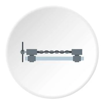 Blacksmiths clamp icon circle Ilustração Stock