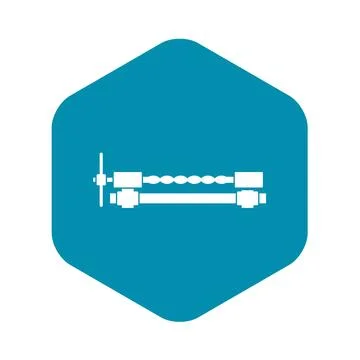 Blacksmiths clamp icon simple Ilustração Stock