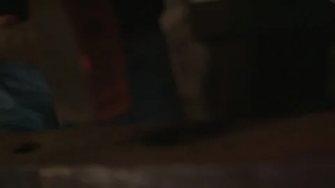 Blacksmith's forging iron Video stock 88906341