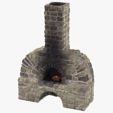 Blacksmith's Furnace 01 3D Model