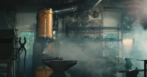 The blacksmith's place of work is empty Видео 165209879