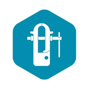 Blacksmiths vice icon simple Ilustração Stock
