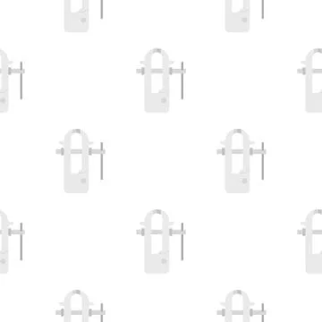 Blacksmiths vice pattern flat Ilustração Stock