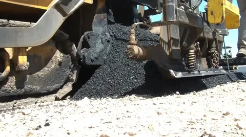 Blacktop Asphalt Machine in Sun 스톡 동영상 65744025