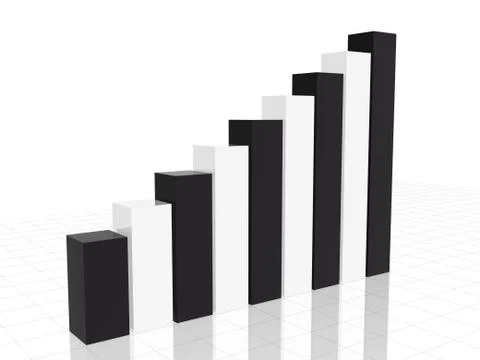 Black&amp;white chart Stock Illustration