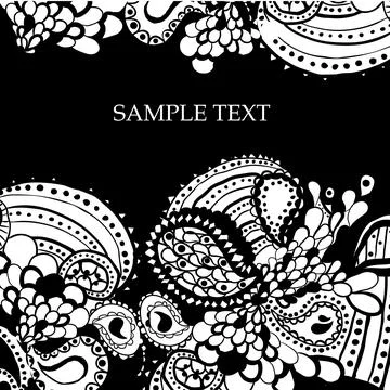 Black&amp;white pattern Stock Illustration