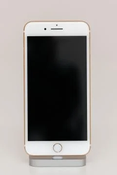 Blacnk screen on iPhone 7 Plus the application software Foto stock