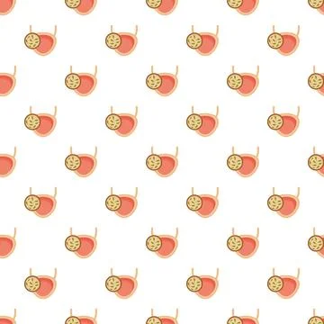 Bladder infection bacteria seamless pattern background Stock Illustration