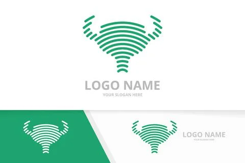 Bladder logo combination. Human urology organ sign. Urinary tract logotype Stock Illustration