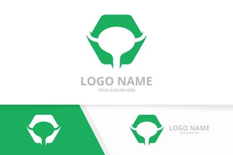 Bladder logo combination. Urinary tract logotype design template. Stock Illustration
