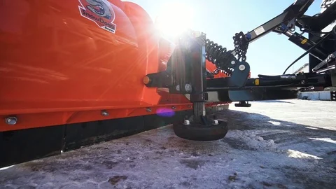 The blade to clear the snow Stock Footage 106010406