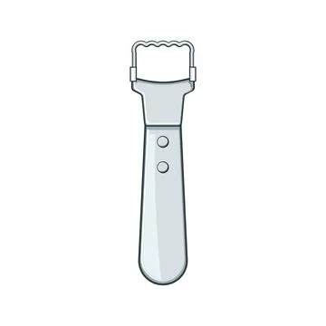 Blade coconut scraper tool cartoon vector illustration Stock Illustration