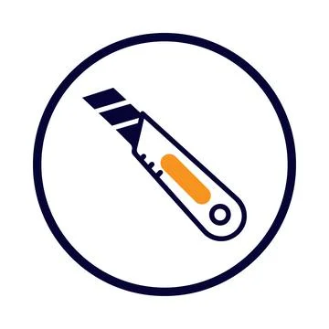 Blade, knife, kitchen cutter, cutter knife icon Stock Illustration