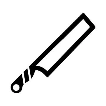 Blade, knife, kitchen cutter, cutter knife icon Stock Illustration
