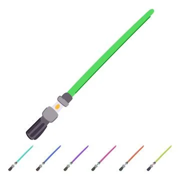 Blade light saber vector cartoon graphic イラスト素材
