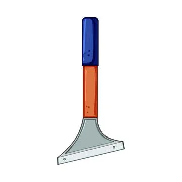 Blade paint scraper cartoon vector illustration Ilustração Stock