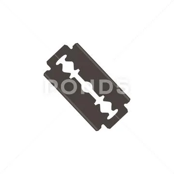 Blade razor vector illustration sharp metal steel icon blade care danger edge Stock Illustration