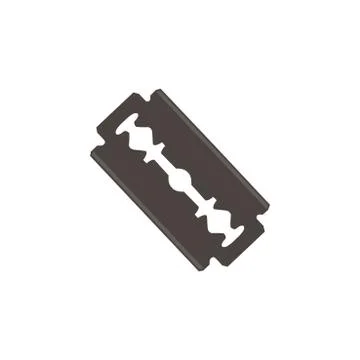 Blade razor vector illustration sharp metal steel icon blade care danger edge イラスト素材