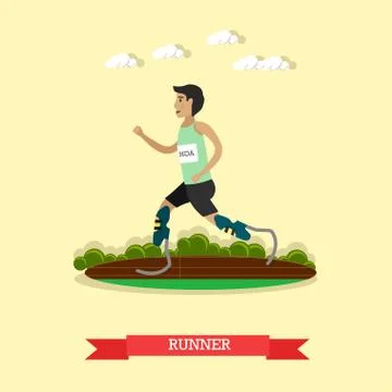 Blade runner vector illustration in flat style Illustrazione stock