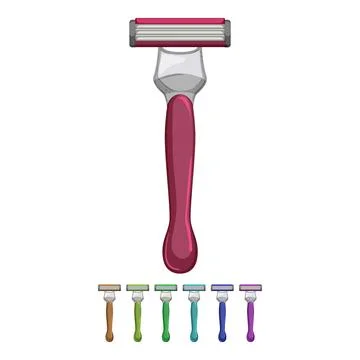 Blade shaver cartoon vector graphic Stock Illustration