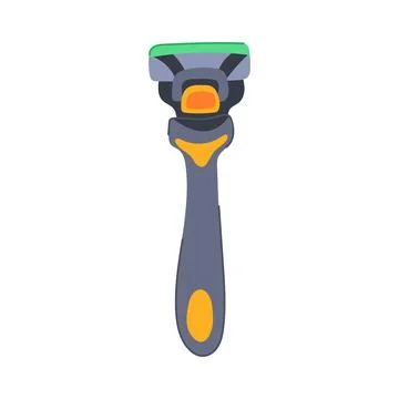 Blade shaver handle cartoon vector illustration Illustration
