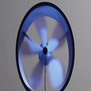 Blades Of Industrial Fan Rotating Stock Footage