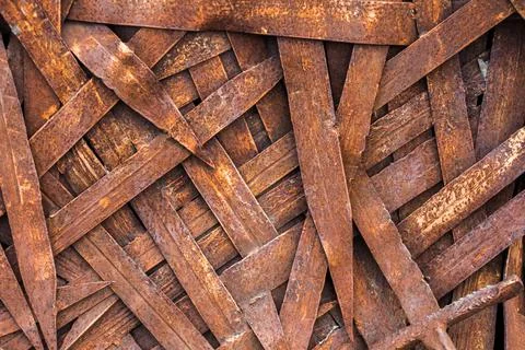 Blades of rusty swords Stock Photos