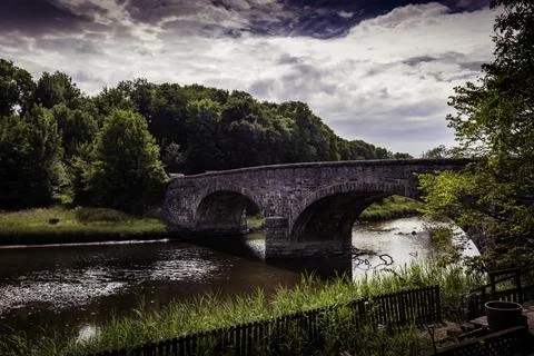 Bladnock Bridge and River Stock Photos