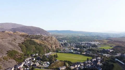 Blaenau Ffestiniog drone clips 库存影片 148426354